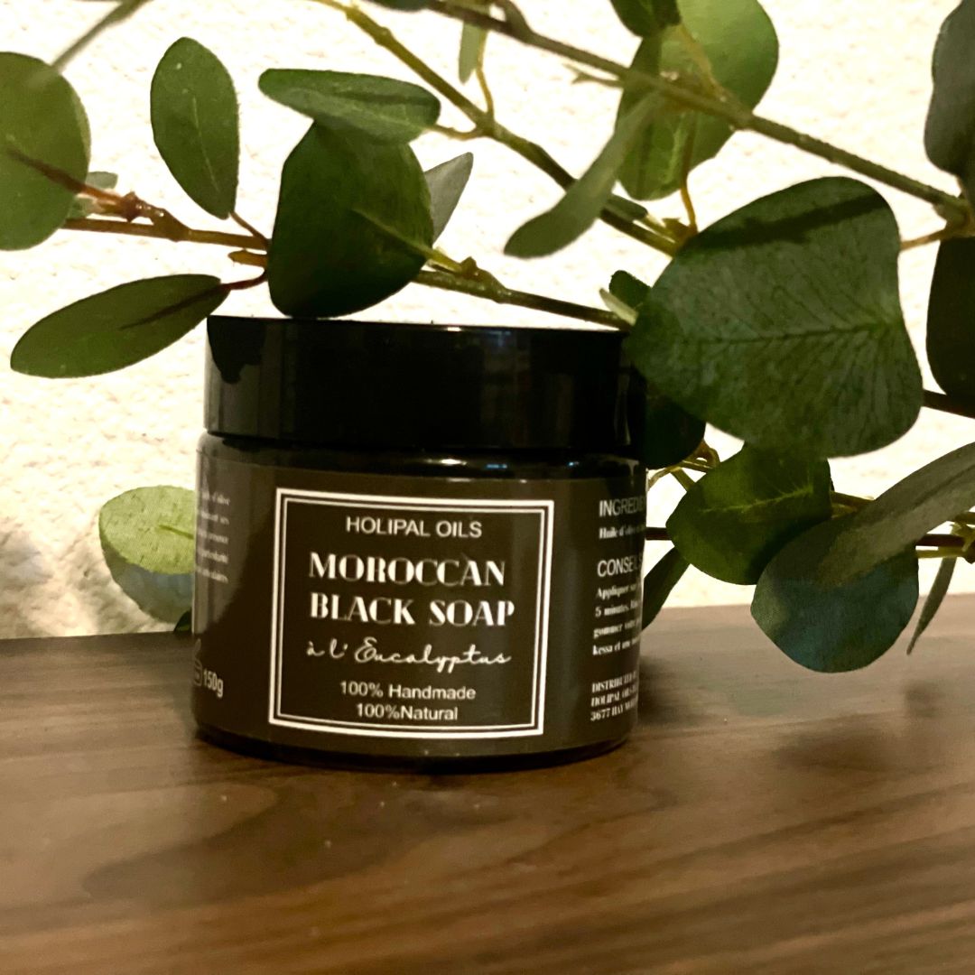 MOROCCAN BLACK SOAP à l'Eucalyptus